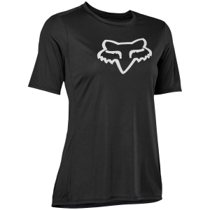 Women's Fox Racing Ranger Fox Head Short-Sleeve Jersey in Black size Large | Polyester