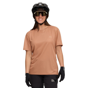 Women's evo Short-Sleeve Bike Jersey 2023 in Orange size Medium | Polyester