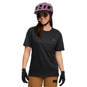 Women's evo Short-Sleeve Bike Jersey 2023 in Black size X-Small | Polyester