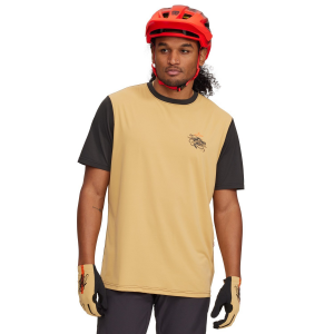 evo Lookout Short-Sleeve Bike Jersey 2024 in Khaki size Medium | Polyester