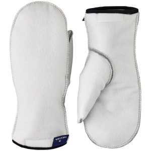 Hestra Patrol Mitt Liner 2026 in White size 9 | Leather
