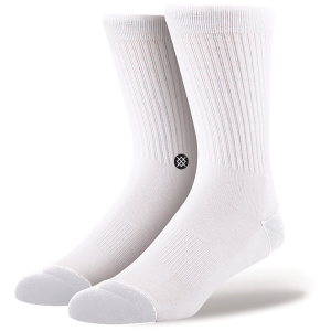 Stance Icon 3-Pack Socks 2026 in White size Small | Cotton