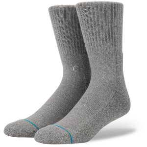 Stance Icon 3-Pack Socks 2024 in Gray size Medium | Cotton