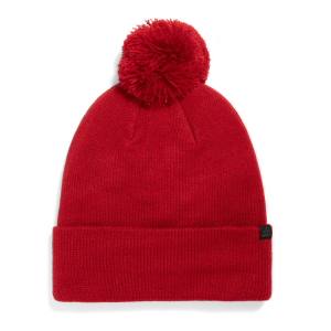 evo Pom Beanie Hat in Red | Acrylic