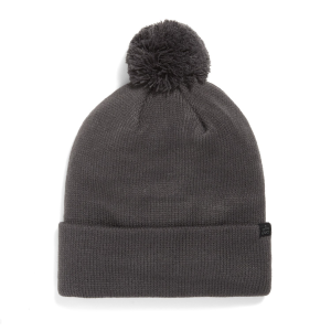 evo Pom Beanie Hat in Charcoal | Acrylic