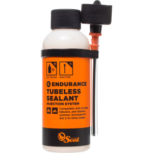 Orange Seal Tubeless Tire Sealant with Twist Lock Applicator 2025 size 8Oz