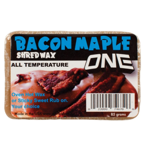 OneBall Maple Bacon Bar Snowboard Wax All Temp 2026 in White | Plastic