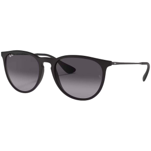 Women's Ray Ban Erika 54 Sunglasses 2025 in Black | Plastic