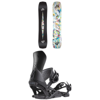 Jones Mind Expander Twin Snowboard 2025 - 154 Package (154 cm) + M Mens /Bamboo/Plastic in Black size 154/M | Polyester/Bamboo/Plastic