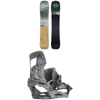 Nidecker Escape Snowboard 2024 - 156L Package (156L cm) + M Mens in Gray size 156L/M | Nylon/Aluminum