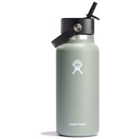 Hydro Flask 32oz Wide Mouth Flex Straw Cap Water Bottle 2024 in Green