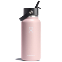 Hydro Flask 32oz Wide Mouth Flex Straw Cap Water Bottle 2024 in Pink