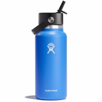 Hydro Flask 32oz Wide Mouth Flex Straw Cap Water Bottle 2024 in Blue