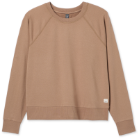 Women's Vuori Long-Sleeve Halo Crew 2024 in Brown size Large | Elastane/Polyester