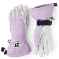 Women's Hestra Heli Gloves 2026 in Purple | Leather/Polyester