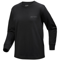 Women's Arc'teryx Kragg Cotton Bird Crew Long-Sleeve T-Shirt 2025 in Black size Small