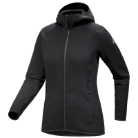 Women's Arc'teryx Kyanite Hoodie 2024 in Black size X-Small | Nylon/Elastane/Polyester