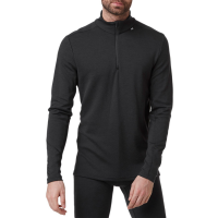 Helly Hansen Lifa Midweight 1/2 Zip Base Layer Top 2024 in Black size 2X-Large | Wool/Polyester