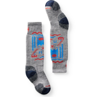 Kid's Smartwool Wintersport Full Cushion Ski Day OTC Socks 2025 in Gray size X-Small | Nylon/Wool/Elastane