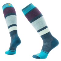 Women's Smartwool Snowboard Targeted Cushion OTC Socks 2025 in Blue size Medium | Nylon/Wool/Elastane