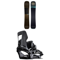 Nidecker Escape Plus Snowboard 2025 - 159 Package (159 cm) + M Mens in Black size 159/M | Nylon/Aluminum