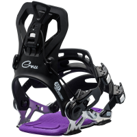 Women's GNU Fantast Snowboard Bindings 2025 | Aluminum in Black size Large | Aluminum/Polyester