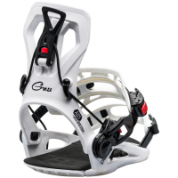 GNU Cheeter Snowboard Bindings 2025 in White size Small