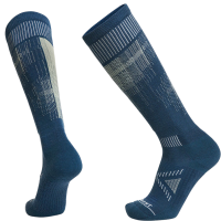 Le Bent Pixel Light Socks 2025 in Blue size Large | Wool/Bamboo