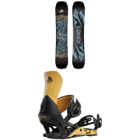 Jones Mountain Twin Snowboard 2024 - 154 Package (154 cm) + M Mens in White size 154/M