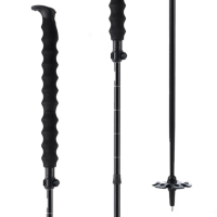 Folkrm Kulshan Ski Poles 2025 in Black size 105-135 | Aluminum