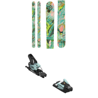 Women's Coalition Snow Lil' Nasty Skis 2025 - 173 Package (173 cm) + 100 Adult Alpine Bindings in Orange size 173/100