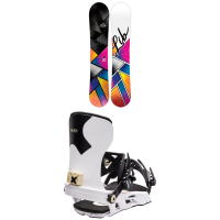 Women's Lib Tech Cortado C2 Snowboard 2024 - 148 Package (148 cm) + M Womens | Aluminum in White size 148/M | Aluminum/Polyester