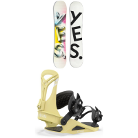 Women's Yes. Basic Snowboard 2024 - 152 Package (152 cm) + M Womens in Black size 152/M | Aluminum