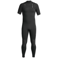 XCEL Comp X Short Sleeve 2mm Fullsuit 2024 in Black size Medium/Small | Spandex/Neoprene