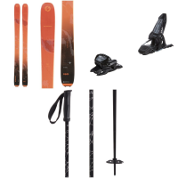 Blizzard Hustle 10 Skis 2024 - 180 Package (180 cm) + 100 Adult Alpine Bindings in Black size 180/100