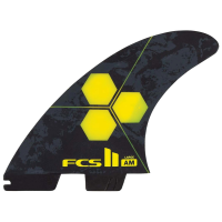 FCS II AM PC Large Tri-Quad Fin Set 2024 in Yellow