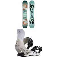 Women's Jones Twin Sister Snowboard 2024 - 146 Package (146 cm) + M Womens in Black size 146/M