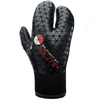 Solite 6/4 Split Wetsuit Mitts 2023 in Black size Large | Nylon/Neoprene