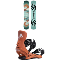 Women's Jones Twin Sister Snowboard 2024 - 152 Package (152 cm) + M Womens in Black size 152/M