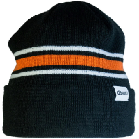 Dasoro Striped Beanie Hat 2023 in Black | Acrylic