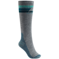 Women's Burton Emblem Midweight Socks 2024 | Nylon/Acrylic in Gray size Medium/Large | Nylon/Acrylic/Polyester