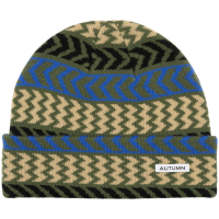 Autumn Chevron Beanie Hat 2024 in Green