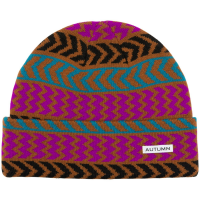 Autumn Chevron Beanie Hat 2024 in Brown