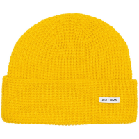 Autumn Waffle Beanie Hat 2024 in Yellow