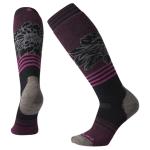 SmartWool PhD Snow Medium Traced Dahlia Pattern Womens Snowboard Socks 2022