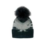Mitchies Matchings Tie Dye Knit Fox Pom Womens Hat 2022