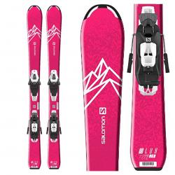 Salomon QST Lux Jr S Kids Skis with C5 GW Bindings 2022