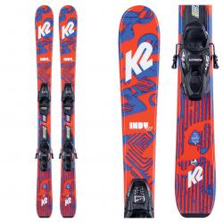 K2 Indy Kids Skis with FDT Jr 4.5 Bindings 2022