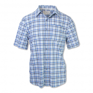 Purnell 4-Way Stretch Quick Dry Checkered Plaid Mens Shirt