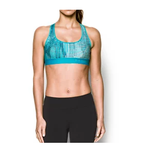 Women's Armour Crossback Embossed Elastic Sports Bra